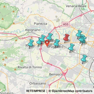 Mappa Via Chivasso, 10098 Rivoli TO, Italia (3.79)