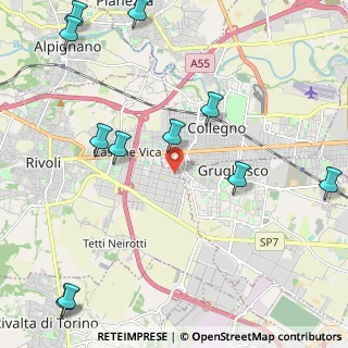 Mappa Via Chivasso, 10098 Rivoli TO, Italia (2.90818)