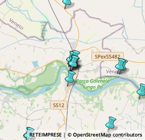 Mappa Via Bernardo Tasso, 46035 Ostiglia MN, Italia (3.95125)