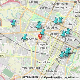 Mappa Via Fabbriche, 10141 Torino TO, Italia (2.37692)