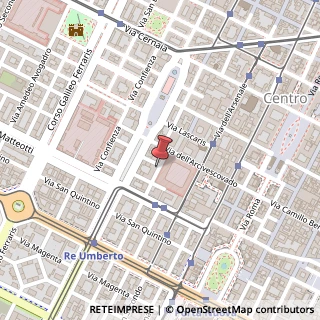Mappa Via Conte Rosso, 6, 10121 Torino, Torino (Piemonte)
