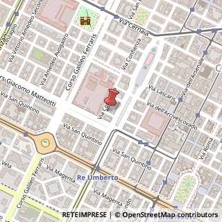 Mappa Via Michele Ponza, 4, 10121 Torino, Torino (Piemonte)