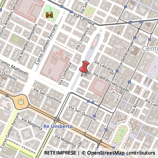Mappa Corso Re Umberto,  3, 10121 Torino, Torino (Piemonte)
