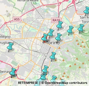 Mappa Via Luigi Leonardo Colli, 10128 Torino TO, Italia (6.1755)
