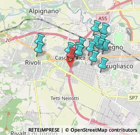 Mappa 10090 Rivoli TO, Italia (1.43688)
