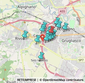 Mappa 10090 Rivoli TO, Italia (1.08333)