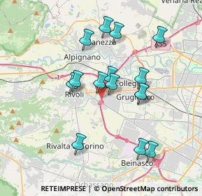 Mappa 10090 Rivoli TO, Italia (3.352)