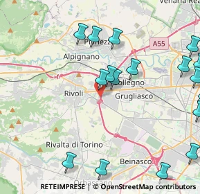 Mappa 10090 Rivoli TO, Italia (5.868)