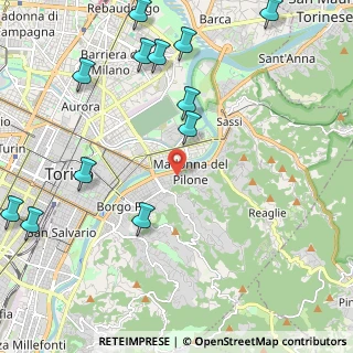 Mappa Via Gassino, 10132 Torino TO, Italia (2.81333)