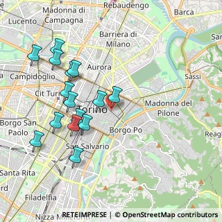 Mappa Via Po 45 Torino, 10123 Torino TO, Italia (2.06467)
