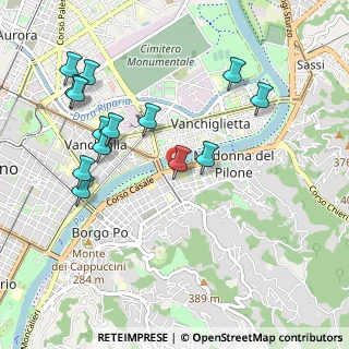 Mappa Via Cinzano, 10132 Torino TO, Italia (1.07571)