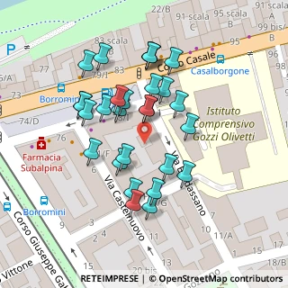 Mappa Via Cinzano, 10132 Torino TO, Italia (0.05286)