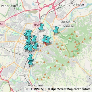 Mappa Via Cinzano, 10132 Torino TO, Italia (3.156)