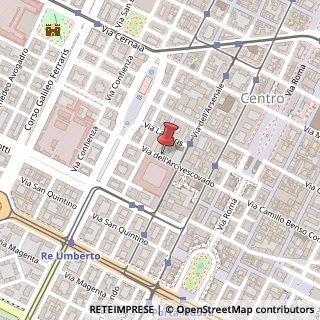 Mappa Via dell'Arcivescovado, 12, 10121 Torino, Torino (Piemonte)