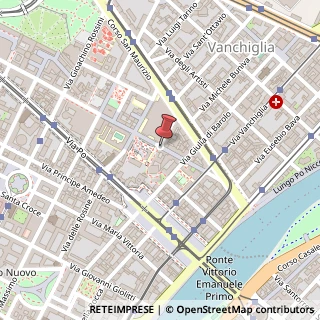 Mappa Via Ercole Tommaso Roero di Cortanze,  2, 10124 Torino, Torino (Piemonte)