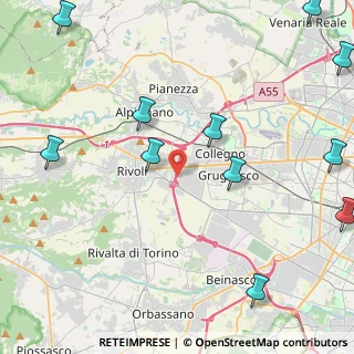 Mappa Via Biella 61 Uffici&Sede Operativa Area Nord Ovest, 10098 Rivoli TO, Italia (6.345)