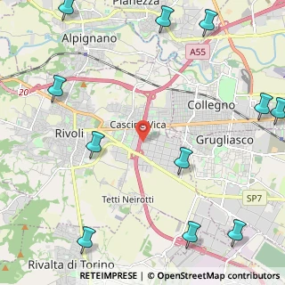Mappa Via Biella 61 Uffici&Sede Operativa Area Nord Ovest, 10098 Rivoli TO, Italia (3.33273)