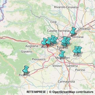 Mappa Via Biella 61 Uffici&Sede Operativa Area Nord Ovest, 10098 Rivoli TO, Italia (13.82071)
