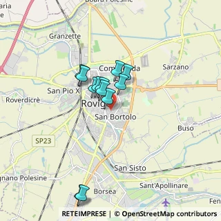 Mappa Via Domenico Baroni, 45100 Rovigo RO, Italia (1.4075)