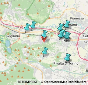 Mappa Viale XXV Aprile, 10090 Rosta TO, Italia (3.44167)