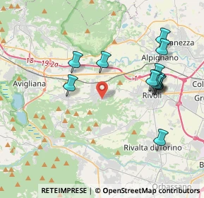 Mappa Viale XXV Aprile, 10090 Rosta TO, Italia (3.97923)