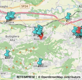 Mappa Viale XXV Aprile, 10090 Rosta TO, Italia (2.747)