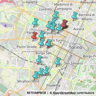 Mappa Via Dante di Nanni, 10139 Torino TO, Italia (1.9145)