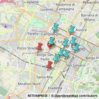 Mappa Via Dante di Nanni, 10139 Torino TO, Italia (1.37833)
