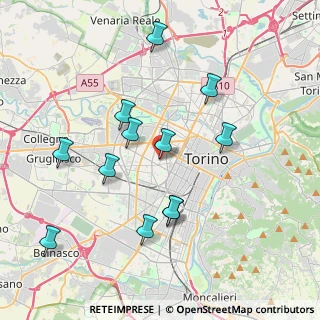 Mappa Via Dante di Nanni, 10139 Torino TO, Italia (3.88667)