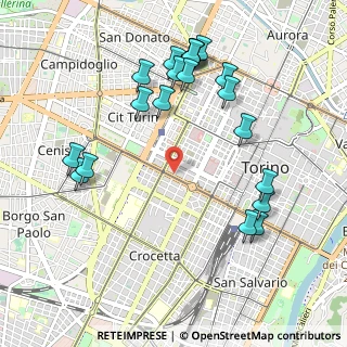Mappa Corso Vittorio Emanuele II 10128 Torino TO Italia, 10128 Torino TO, Italia (1.122)