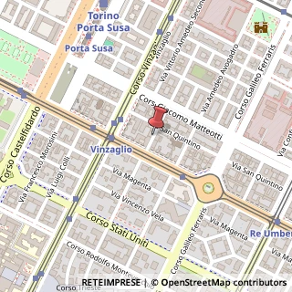 Mappa Via Vitaliano Donati, 5, 10121 Torino, Torino (Piemonte)