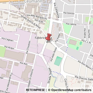Mappa Via Fabbrichetta, 40, 10095 Rivoli, Torino (Piemonte)
