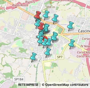 Mappa Via F. Petrarca, 10098 Rivoli TO, Italia (0.621)