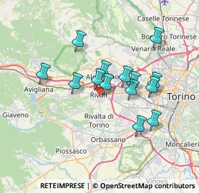 Mappa Via Petrarca Francesco, 10098 Rivoli TO, Italia (6.02429)