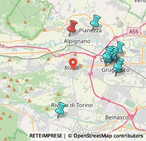 Mappa Via Petrarca Francesco, 10098 Rivoli TO, Italia (4.22636)