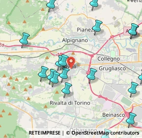Mappa Via Petrarca Francesco, 10098 Rivoli TO, Italia (5.516)