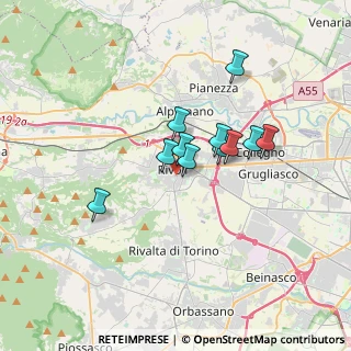 Mappa Via F. Petrarca, 10098 Rivoli TO, Italia (2.52182)