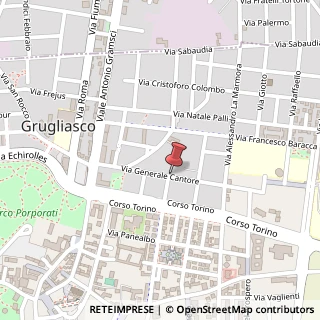 Mappa Via cantore generale 18, 10095 Grugliasco, Torino (Piemonte)