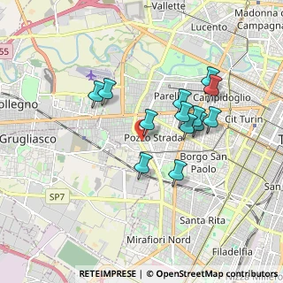 Mappa Via Fratelli Fornaca, 10141 Torino TO, Italia (1.54846)