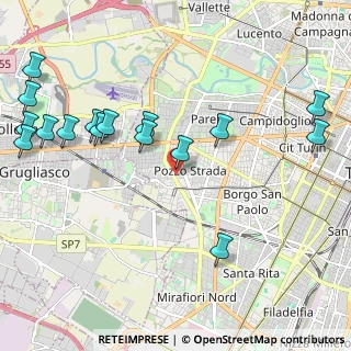 Mappa Via Fratelli Fornaca, 10141 Torino TO, Italia (2.58375)