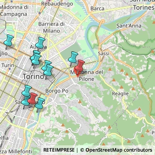 Mappa Via Casalborgone, 10132 Torino TO, Italia (2.45154)