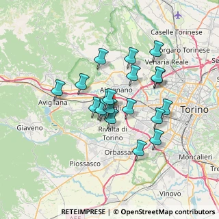 Mappa Via Don G. Peretti, 10098 Rivoli TO, Italia (5.518)