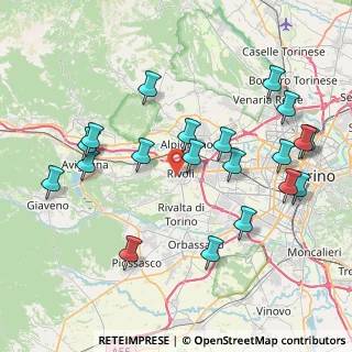 Mappa Via Don G. Peretti, 10098 Rivoli TO, Italia (8.7335)