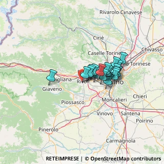 Mappa Via Don G. Peretti, 10098 Rivoli TO, Italia (9.41684)