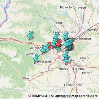 Mappa Via Don G. Peretti, 10098 Rivoli TO, Italia (9.782)