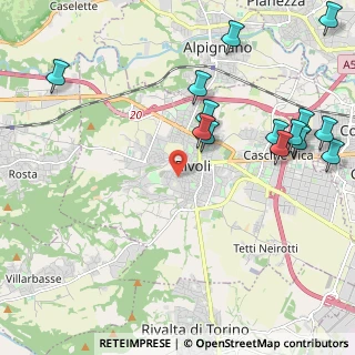 Mappa Via Don G. Peretti, 10098 Rivoli TO, Italia (2.63571)