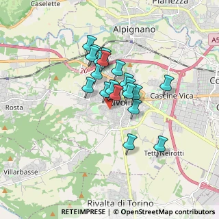 Mappa Via Don G. Peretti, 10098 Rivoli TO, Italia (1.28)