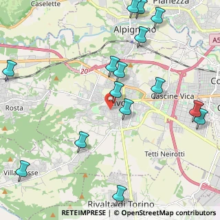 Mappa Via Don G. Peretti, 10098 Rivoli TO, Italia (2.67867)