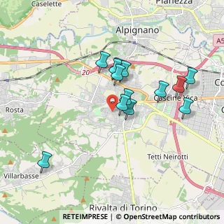 Mappa Via Don G. Peretti, 10098 Rivoli TO, Italia (1.63231)