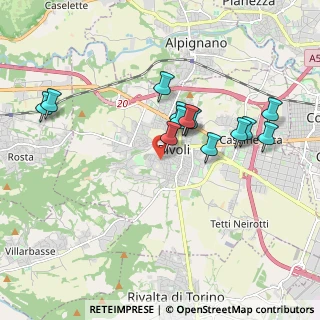 Mappa Via Don G. Peretti, 10098 Rivoli TO, Italia (1.76308)